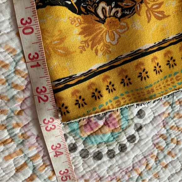 NWT Free People Vintage:The Originals Floral Printed Super Flare Pants 27 - Picture 7 of 8